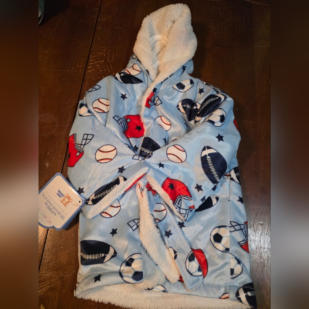 Newborn Sports Bathrobe